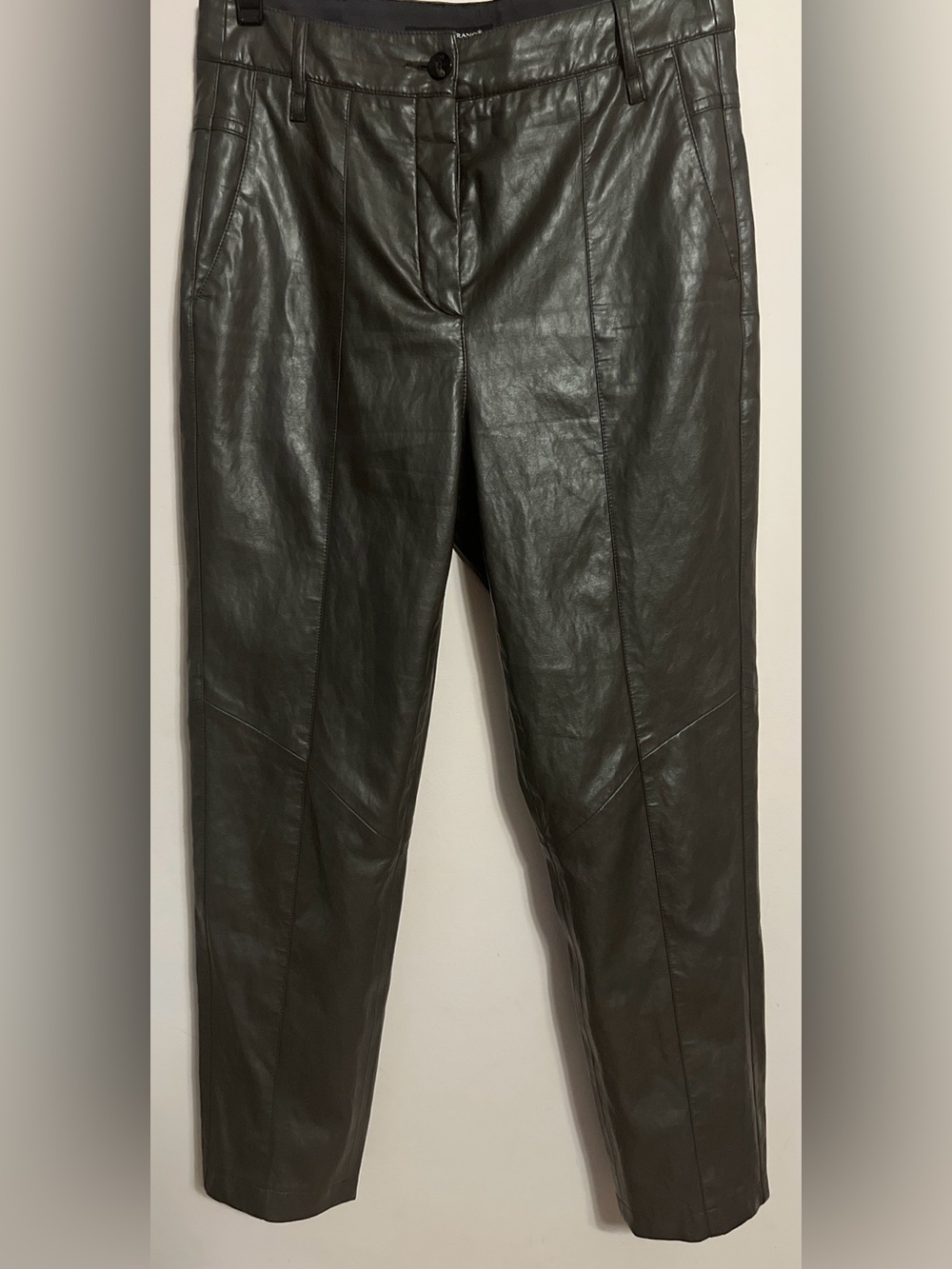 Luisa Cerano Faux Leather Pants in Black
